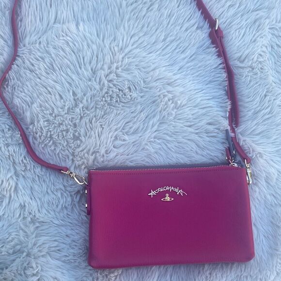 vivienne westwood pink grey crossbody - Picture 1 of 8